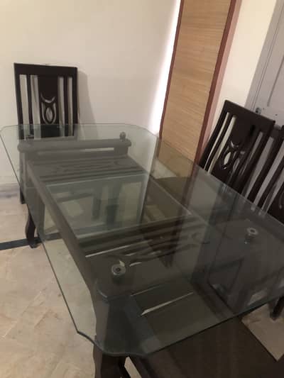 Dining table with 6 chairs