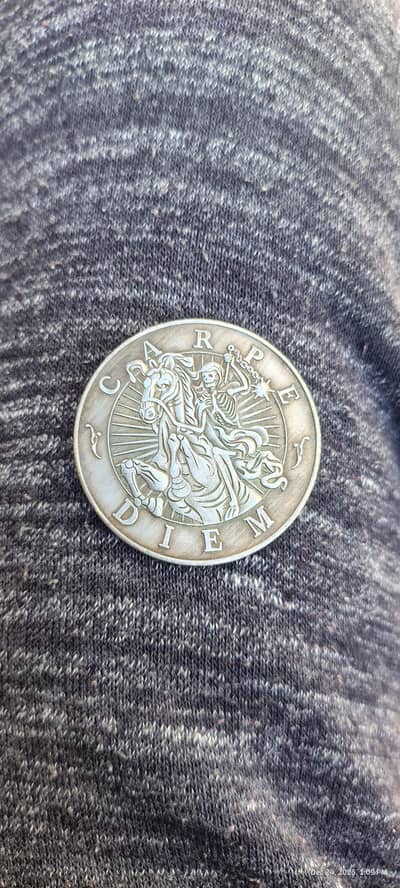 Memento Mori Medallion Carpe Diem | Medallion Coin | Old & Rare Coin