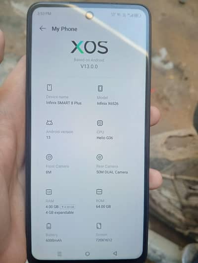 Infinix smart 8 plus all okay
