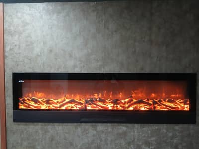 Electric fireplace  6feet by 18 inch