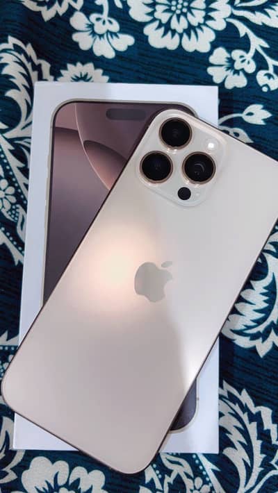 16 pro max jv 99 helath in apple warranty with box