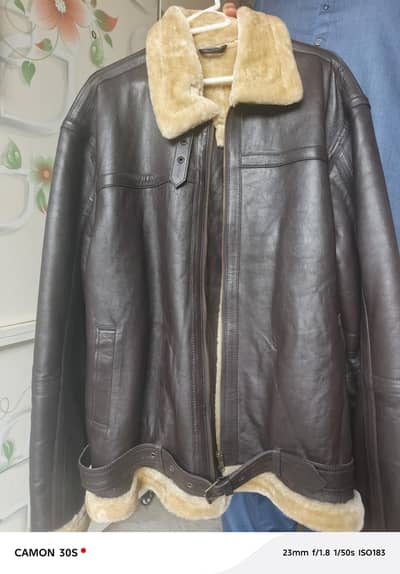 XXL size, pure leather jacket imported from UK