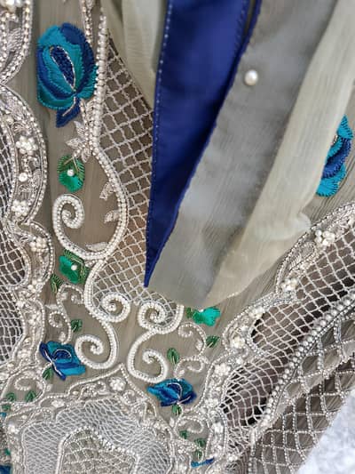 embroided Chiffon 3 piece suit