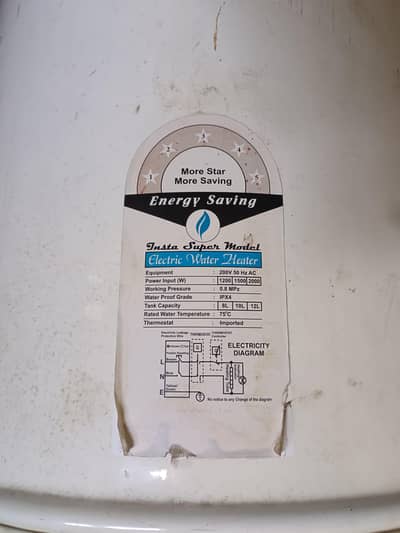 Electrical water geyser