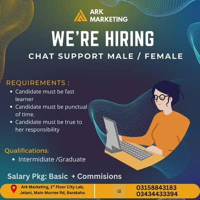 We are hiring CSR for UK Based Campaign (Male, Female -Both)