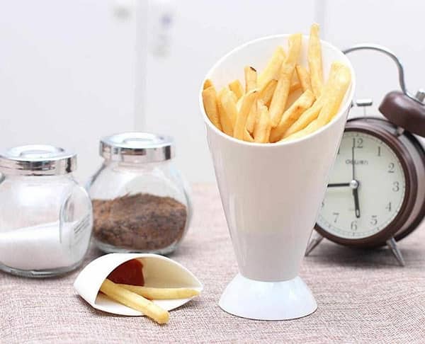 French Fries Cup Vegetable Salad Plastic PP With Salad Container Party Salad Bowl Home