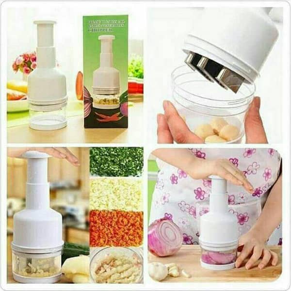 Onion Peeler Stainless Steel Semi Automatic Kitchen Press Slicer