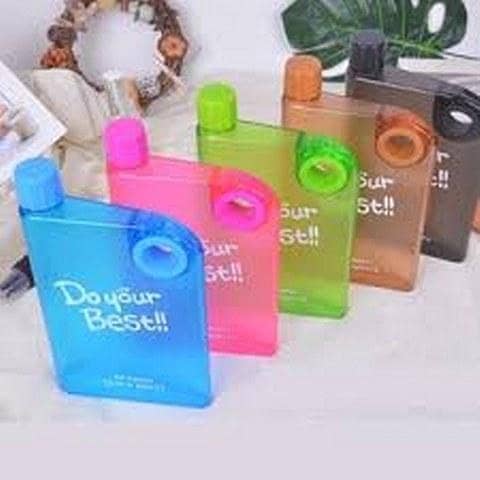 Portable Ultra Slim Stylish Note Book Water Bottle Do your Best!
