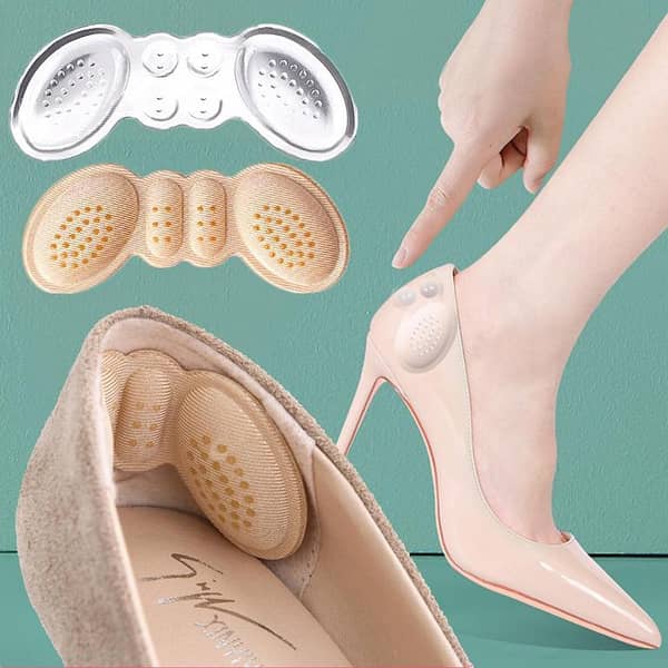 Silicone Heel Pads for Women - Comfortable Pain Relief Inserts for High Heels