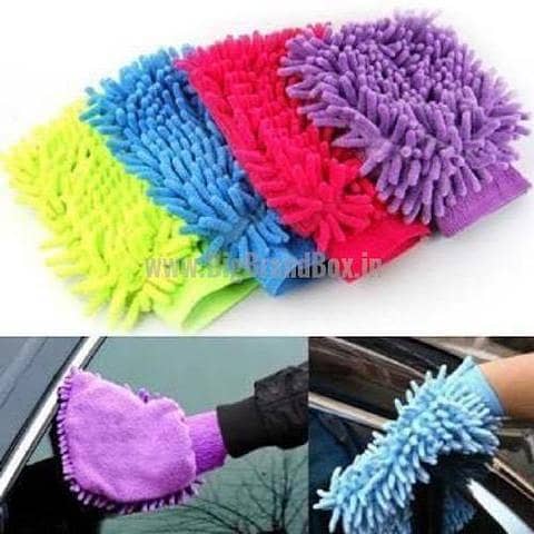 1 Pc Microfiber Cleaning Gloves