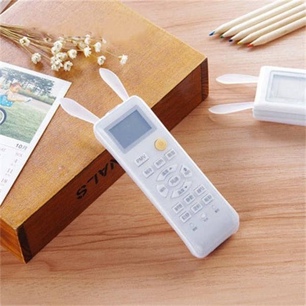 Remote Control Cover Silicone Transparent rabbit ear TV Remote Control Case Air Conditioning Dust Protect Storage Bag