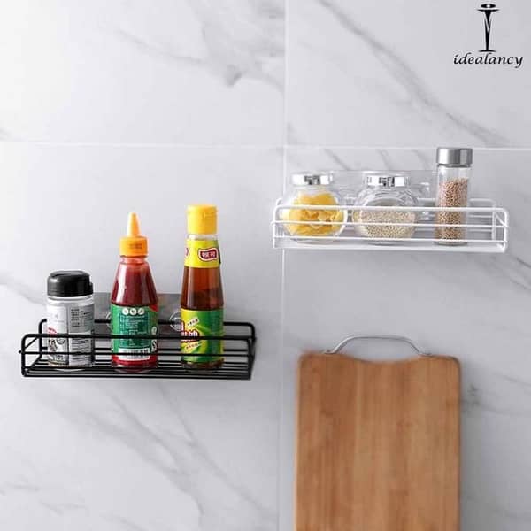 Stainless Steel Wall-Mounted Shelves for Bathroom and Kitchen Organizing