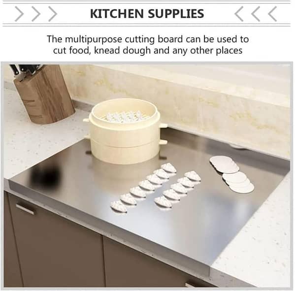 Stainless Steel Cutting Board Kitchen kneading Panel Rolling Panel Baking Chopping Board Fruit and Vegetable Cutting Board