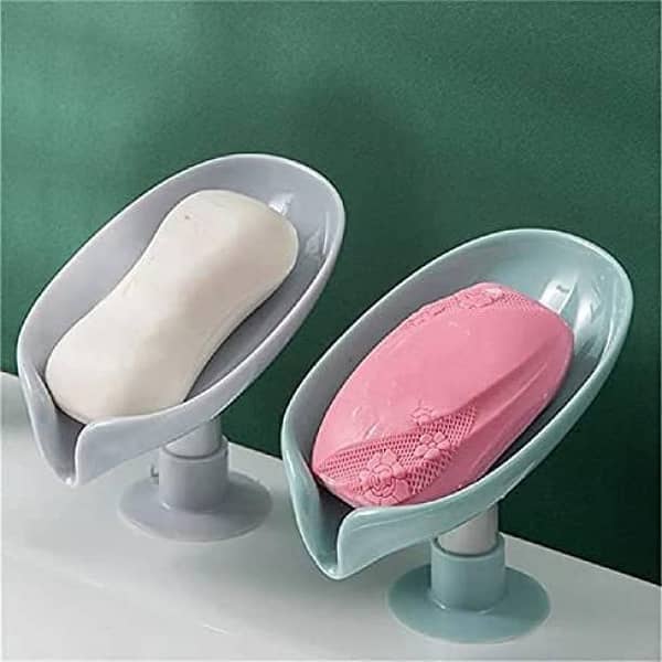 Hanging Soap Holder Shower Rack - Hole-Free Plastic Organizer for Bathroom