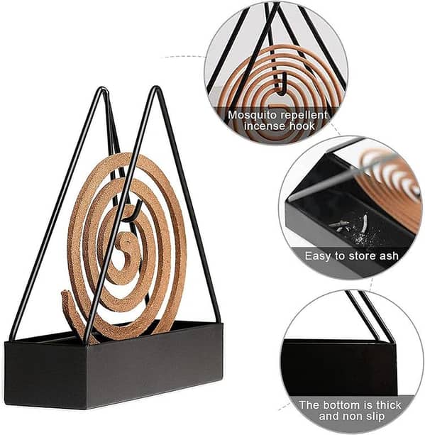 Mosquito Coil Holder for Home, Garden and Camping Iron Mosquito Coil Holder