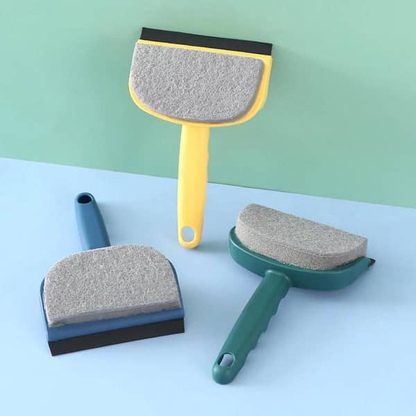 Creative Glass Window Wiper Brush Double-sided Shower Squeegee Cleaner Mirror Wiper Scraper Bathroom Glass Wall Cleaning