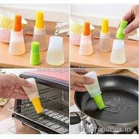 1 Pc Silicone Oil Brush Baking Brushes Liquid Oil Pen Cake Butter Bread Pastry Brush BBQ Utensil Safety Basting Brush
