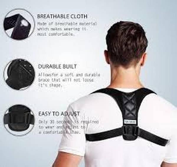 Adjustable Body Posture Corrector Belt for Back & Shoulder Support – Suitable for Men and Women