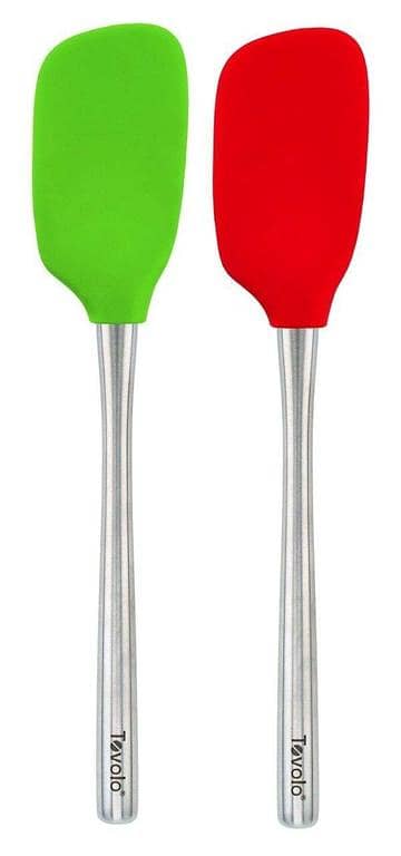 Silicone Non Stick Heat Resistant Spatula With steel Handle For Microwave Freezer Oven Dishwasher Pastry Brush