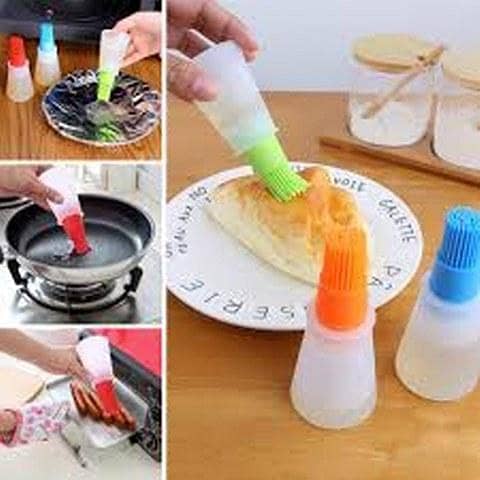 1 Pc Silicone Oil Brush Baking Brushes Liquid Oil Pen Cake Butter Bread Pastry Brush BBQ Utensil Safety Basting Brush