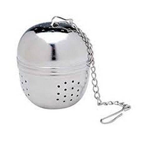 Spice,Herb,Tea and Seasoning Filter Ball with Hanging Hook - Silver