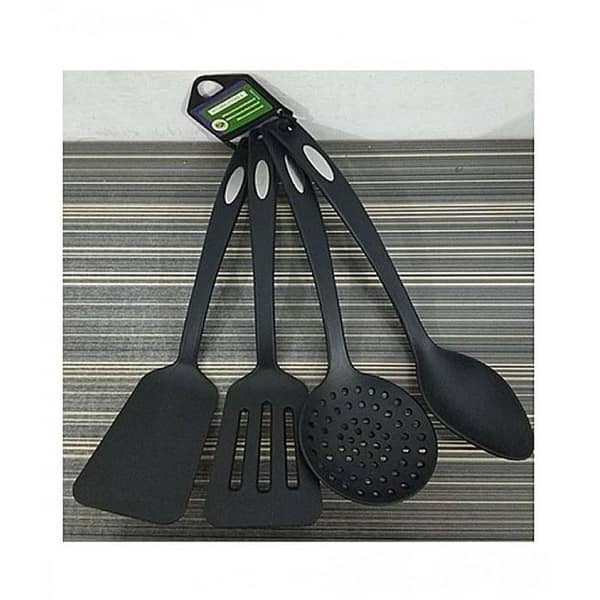 High Quality Imported Pack of 4 Non Stick Spoons Set Kitchen Supplies Cooking Utensils Tools