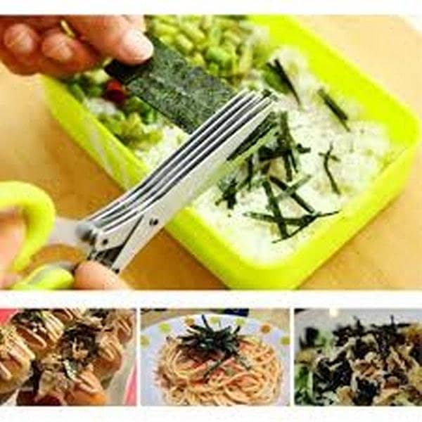 5 Layers Stainless Steel Kitchen Scissors Kitchen Tools Five Onion Cut Multifunction Knife
