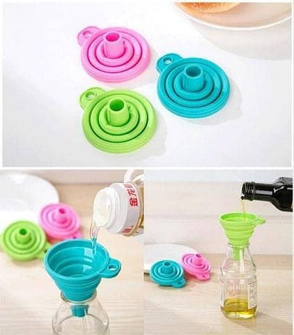 Handy Foldable & Collapsible Silicone Funnel - Silicone Funnel Foldable