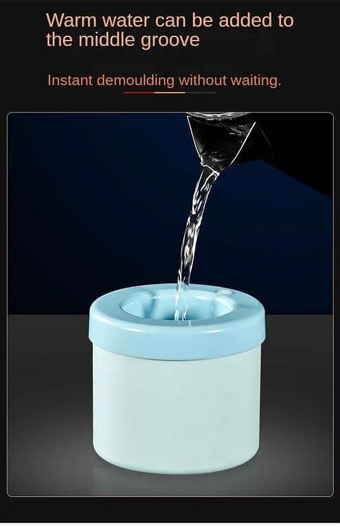 Ice Bucket Cup Mold Ice Cubes Tray Food Grade Quickly Freeze Silicone Ice Maker Creative Design