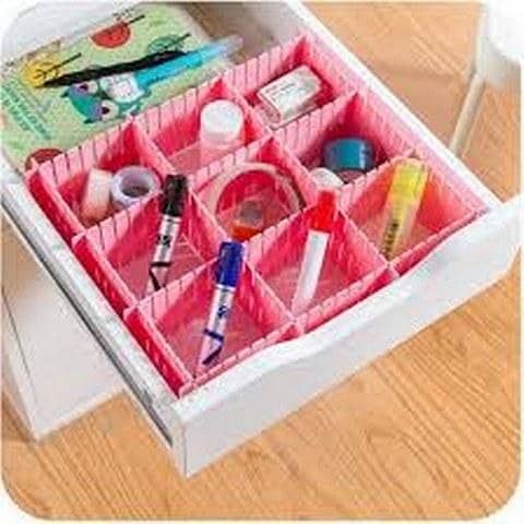 Plastic DIY Grid Board Organizer for Drawer and Cabinet Storage