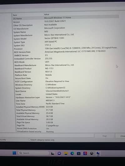 MSI RAIDER GE78HX 13VH 17 Core i9