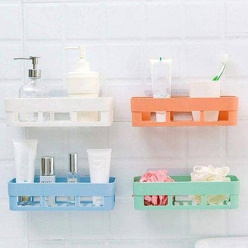 Strong Magic Kitchen and Bathroom Wall Shelf Storage Rack
