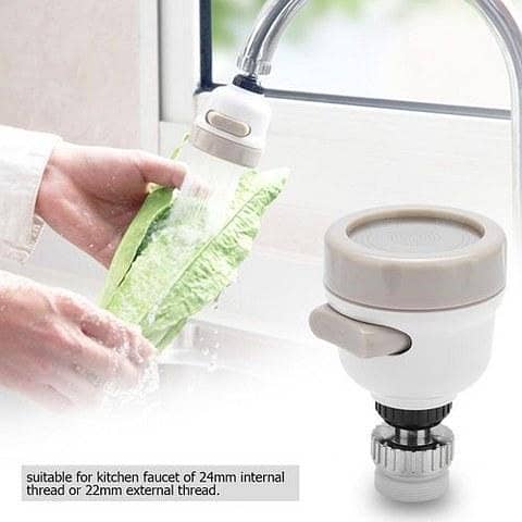 360-Degree Rotatable Kitchen Faucet Aerator with 3 Adjustable Modes for Water Saving
