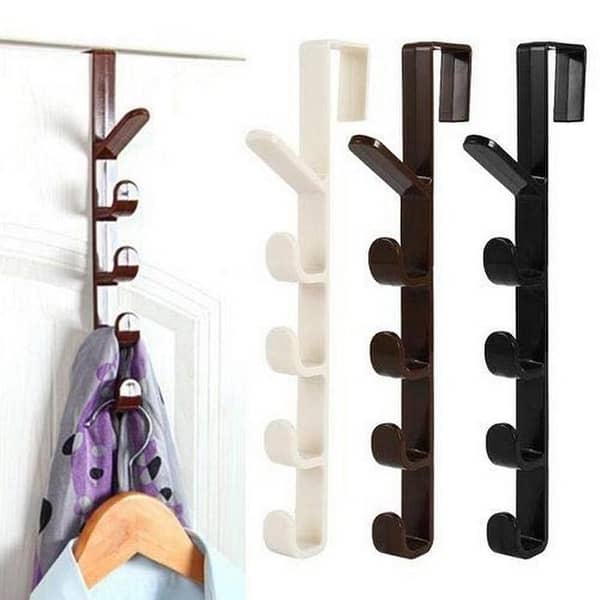 5 Hook Wall Door Hanger with 5kg Capacity