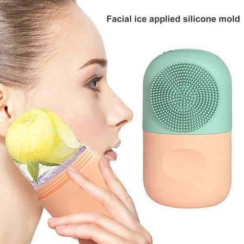 Ice Face Roller Silicone Facial Cube For Eyes Neck Massage Remove Dark Circle Pore Shrink Face Beauty Skin Care