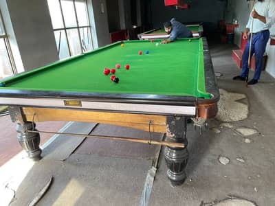 3 Snooker tables Wooden Coushion Slate