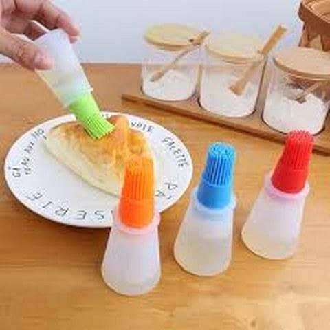 Silicone Cooking Oil Bottle with Basting Brush