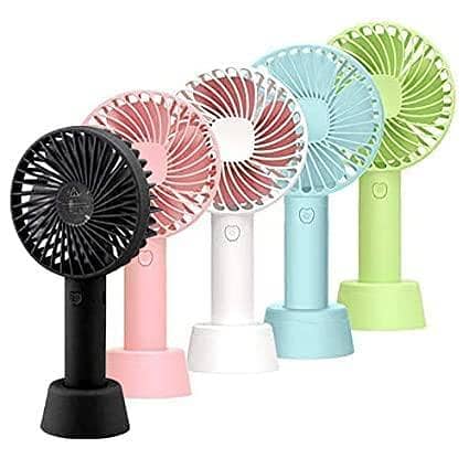 Usb Fan Portable High Speed Built-in Rechargeable Battery Operated Summer Cooling Table Fan with Stand For Home Office Indoor Outdoor Travel