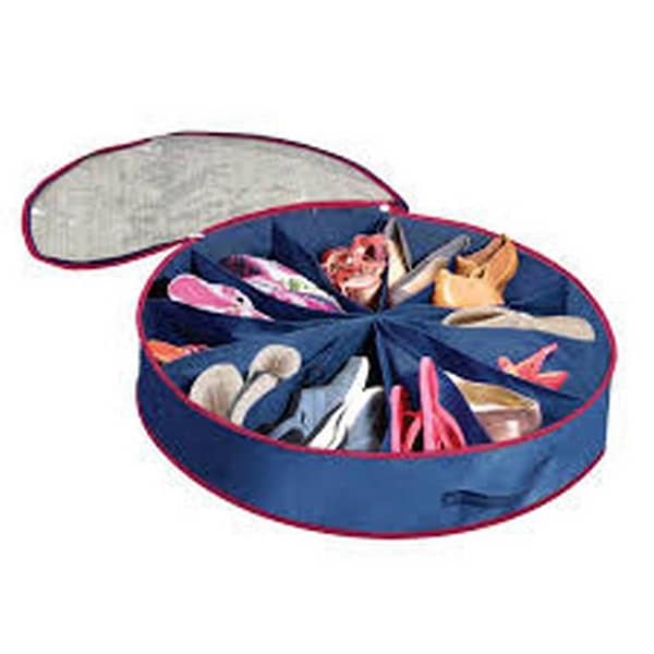 Round Shaped Lightweight Bag for Shoes Organization and Space Saving
