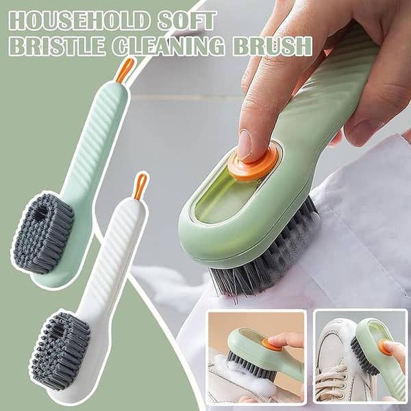 Great Scrubbing Brush Plastic Shoe Brush Multifunctional Time-saving White Collar Laundry Cleaning Tool Brush