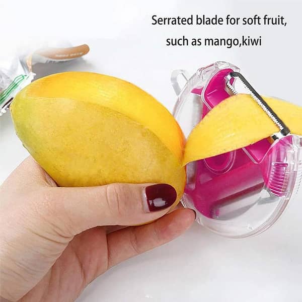 3 in 1 Multifunctional Rotary Vegetable Peeler - Stainless