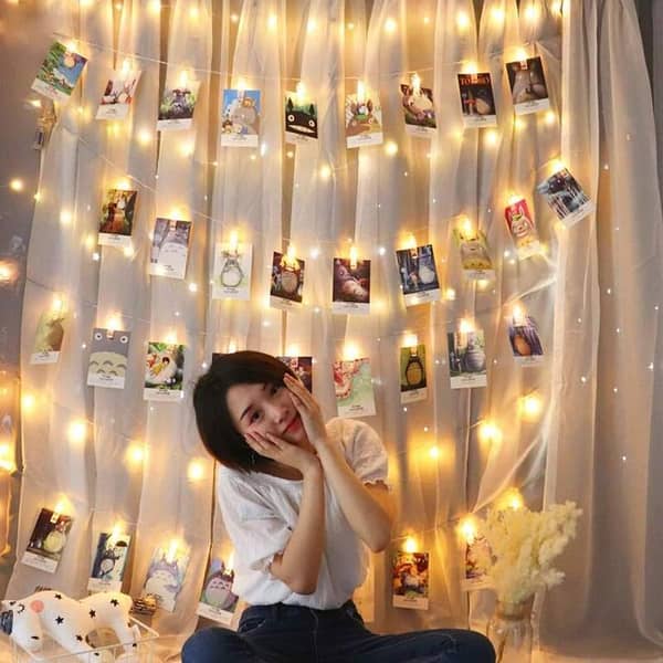 5M 20-LED Photo Clip String Fairy Lights for Weddings and Home Decor