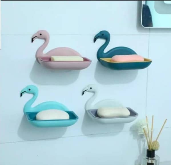 Leaf-Shaped Self-Draining Soap Holder for Bathroom and Kitchen