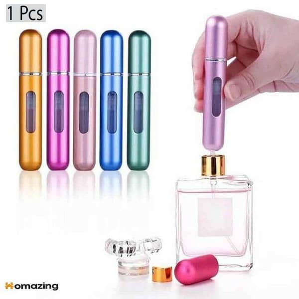 Travel Mini Refillable Empty Perfume Bottle And Atomizer 5ml
