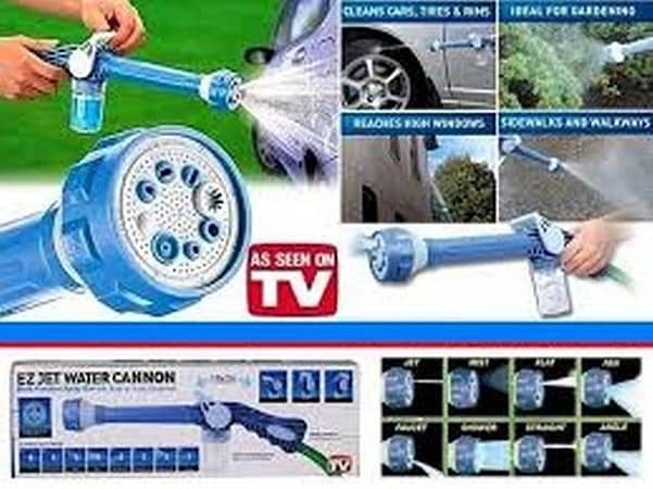 EZ Jet Cannon 8-in-1 Turbo Water Spray - Versatile Multi-Function Nozzle