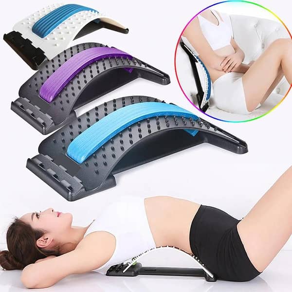 Back Massager Stretcher for Lumbar Support and Pain Relief - Spine Orthosis Equipment