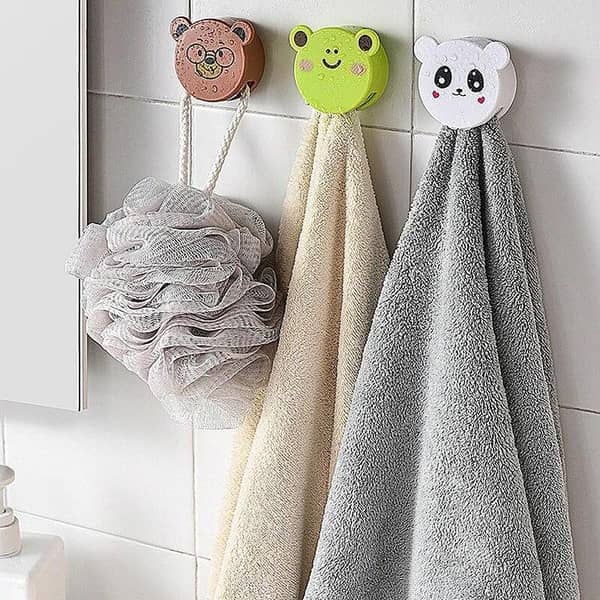 Wall Mount Cartoon Towel Holder and Hanger