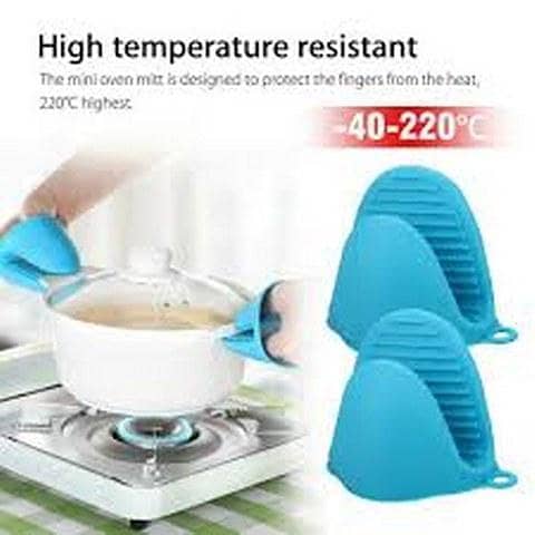 Mini Silicone Pot Holders - 1 Pair of Heat Resistant Cooking Grips
