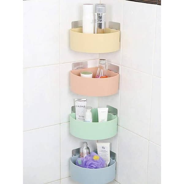 1Pc Toothbrush Holder for Kitchen and Bathroom - Super Glue Storage Rack (Random Color)