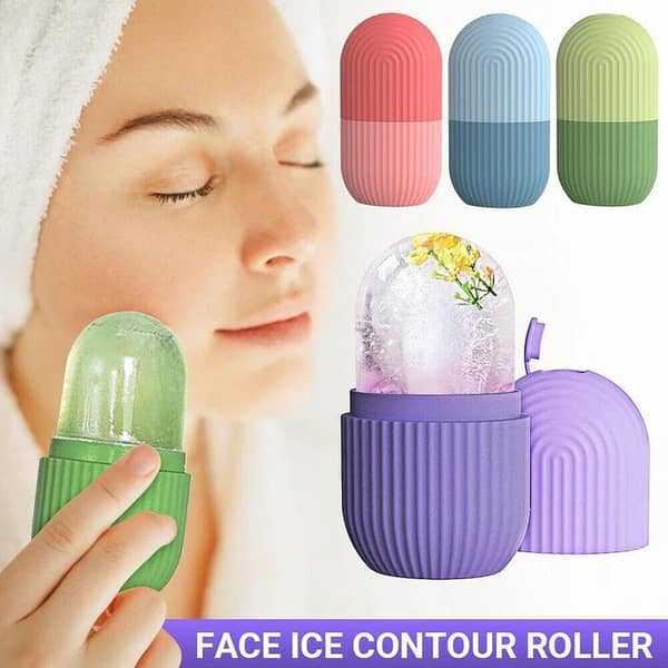 Reusable Ice Roller for Facial and Eye Care - Silicone Ice Stick Mould for Skin Treatment